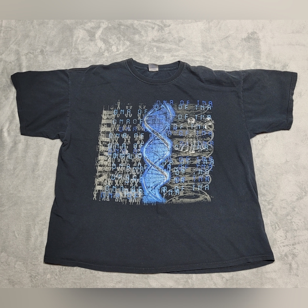 Vintage TNA Impact Matt Morgan DNA of TNA Wrestling Tshirt Blueprint Sz 2XL